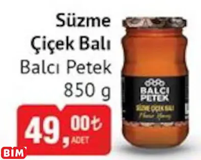 BALCI PETEK SÜZME ÇİÇEK BALI